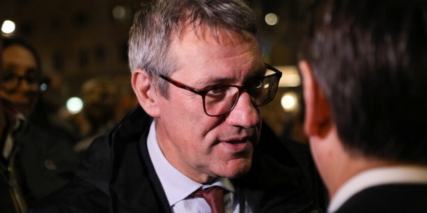 Maurizio Landini della CGIL-Foto da imagoeconomica
