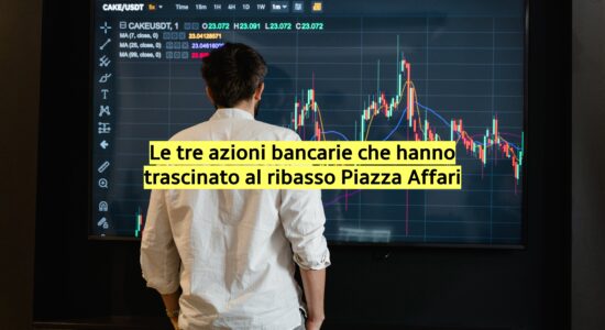 I tre maggiori ribassi del settore bancario