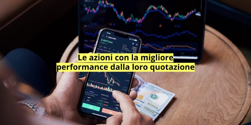 Le tre azioni con la migliore performance dopo l'IPO